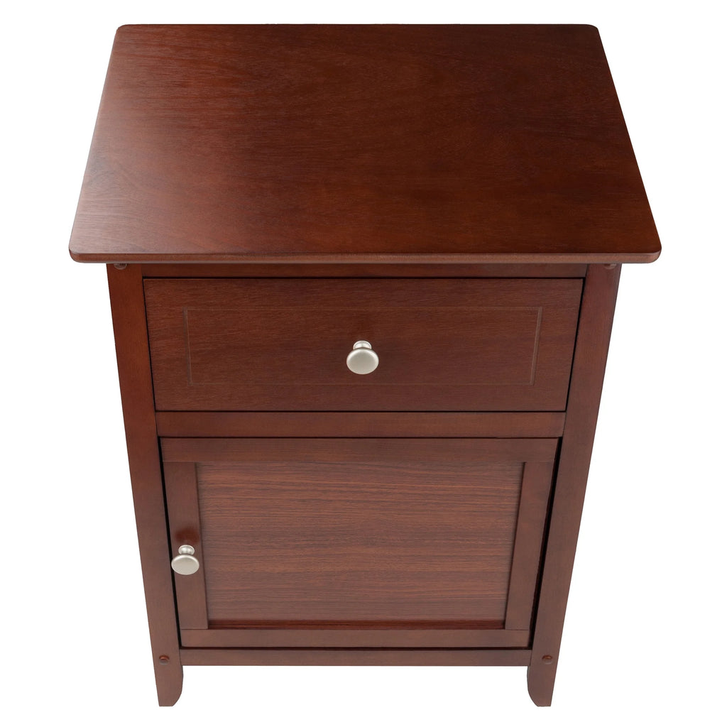 Walnut Finish Accent Table Nightstand W90307