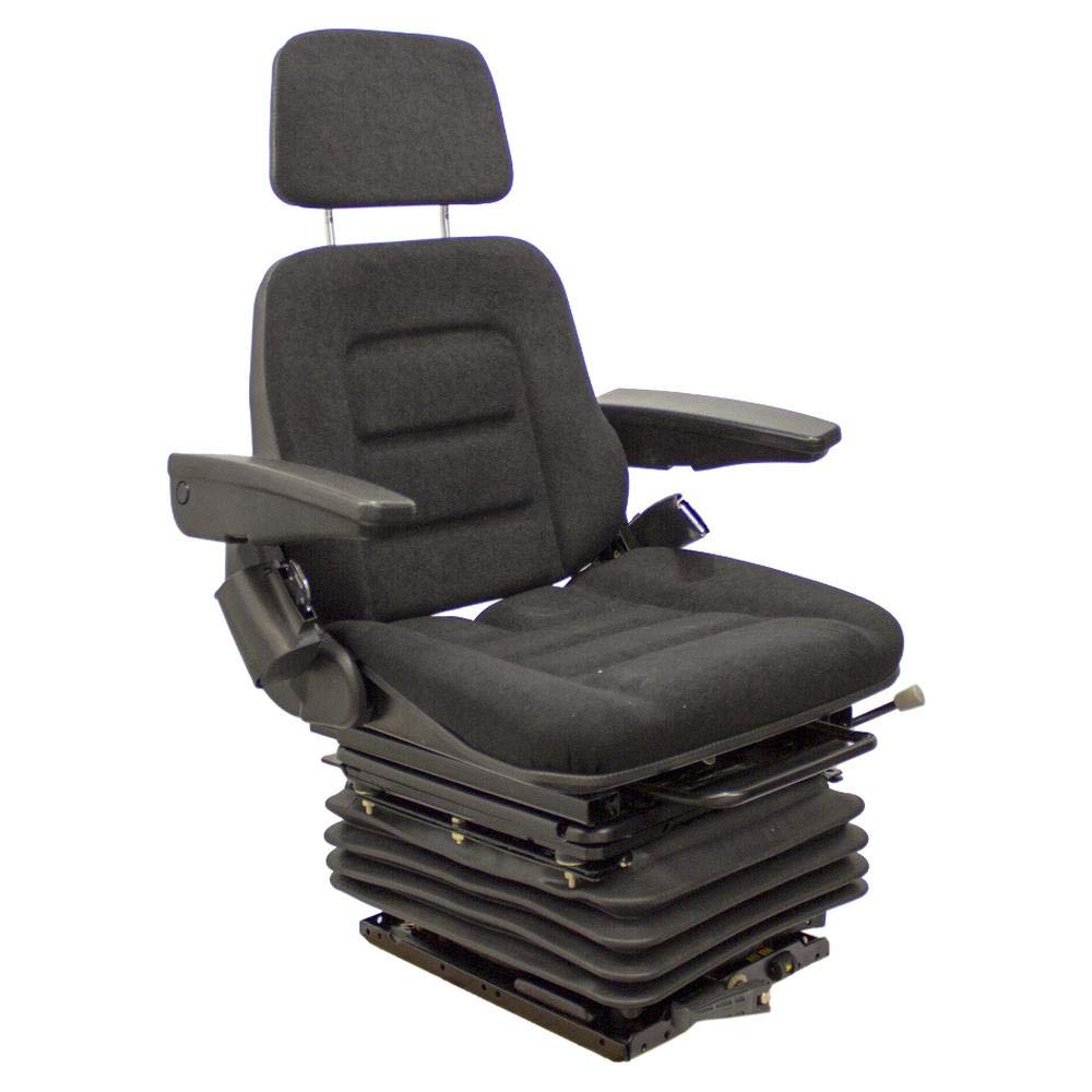 Black Fabric Full Adjustment Seat with Suspension B8121