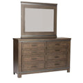 Gray Dresser & Mirror J699056