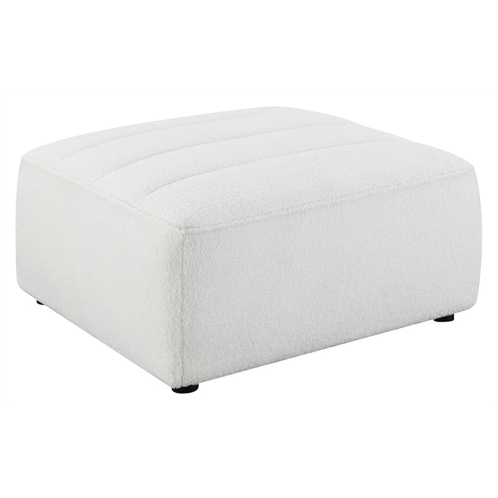 White 6-Piece Faux Leather Sectional L403
