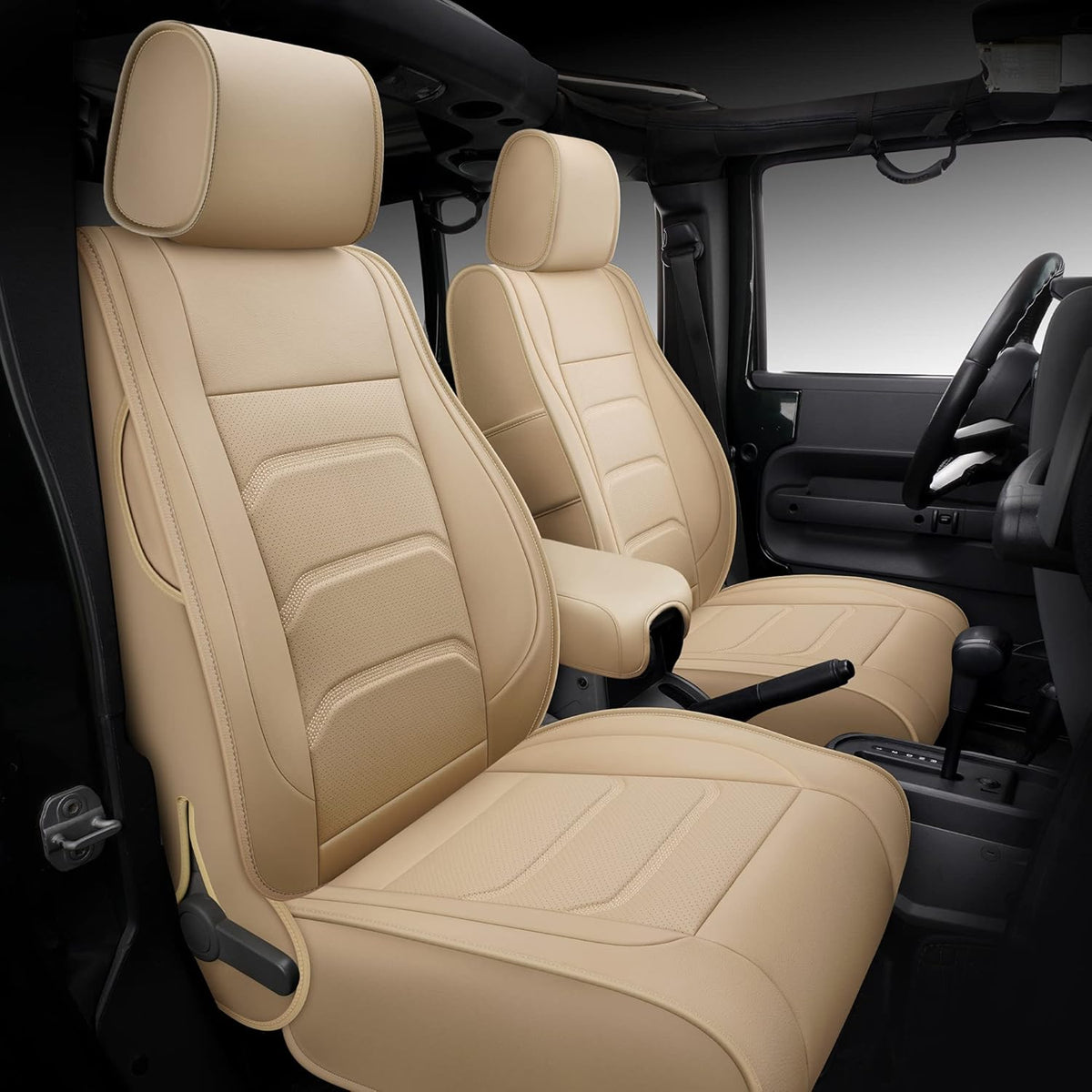 Faux Leather Full Coverage Car Seat Covers L341500