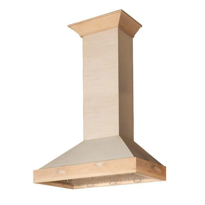48 in. Unfinished Wooden Wall Range Hood Y974