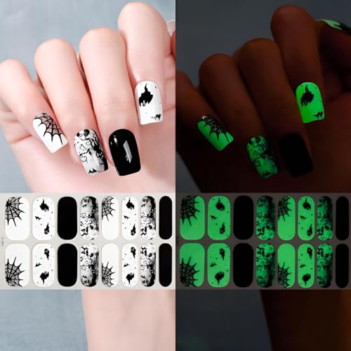 16 Sheets Holiday Nail Wraps Stickers with 2 Pcs Nail Files G2755