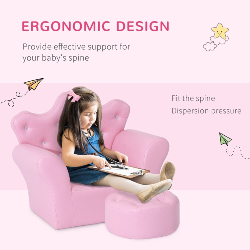 Kids Sofa Set with Footstool H89730