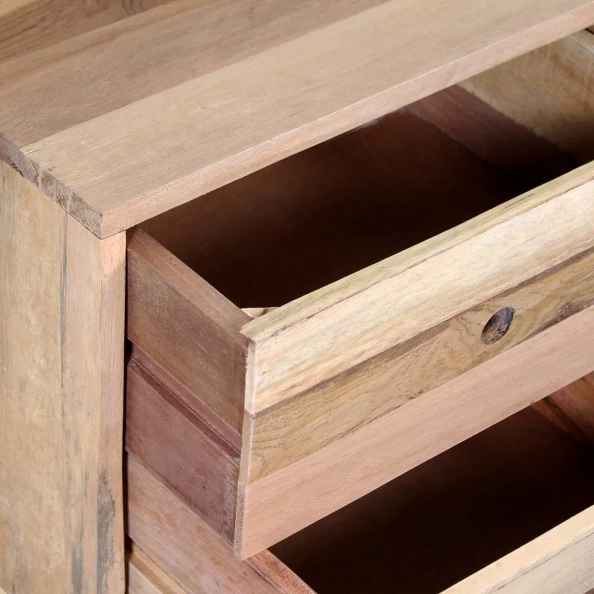 Solid Reclaimed Wood Bedside Cabinet L5960