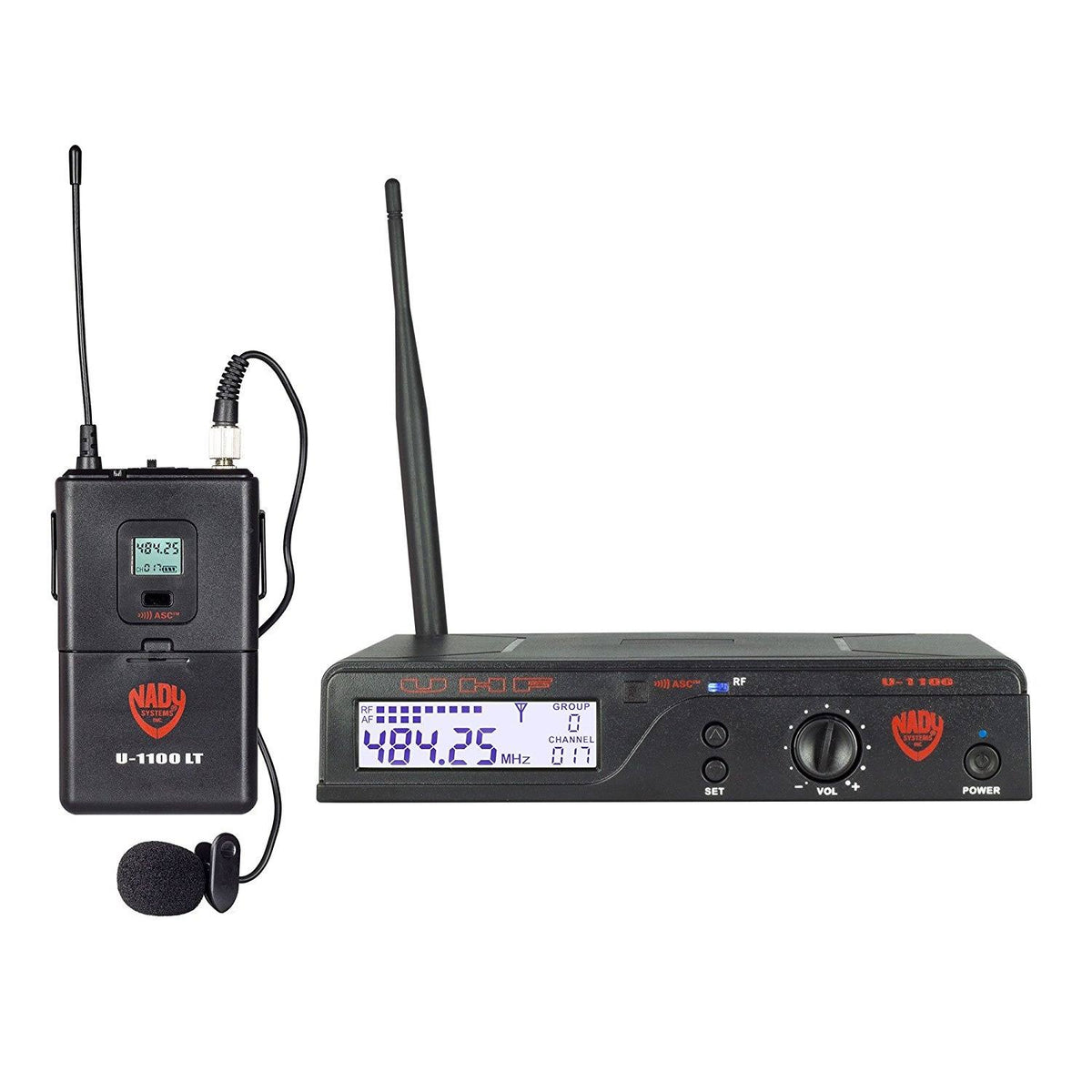 100-Channel UHF Wireless Lavalier Microphone System T24477