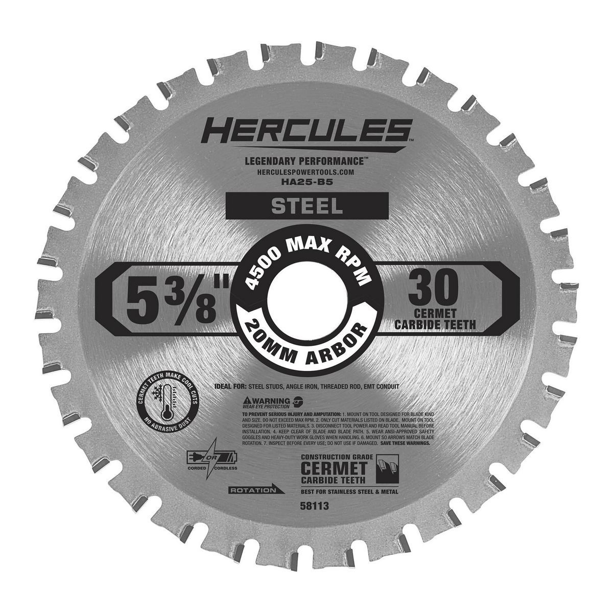 5-3/8 in. 30T Metal-Cutting Circular Saw Blade T9696