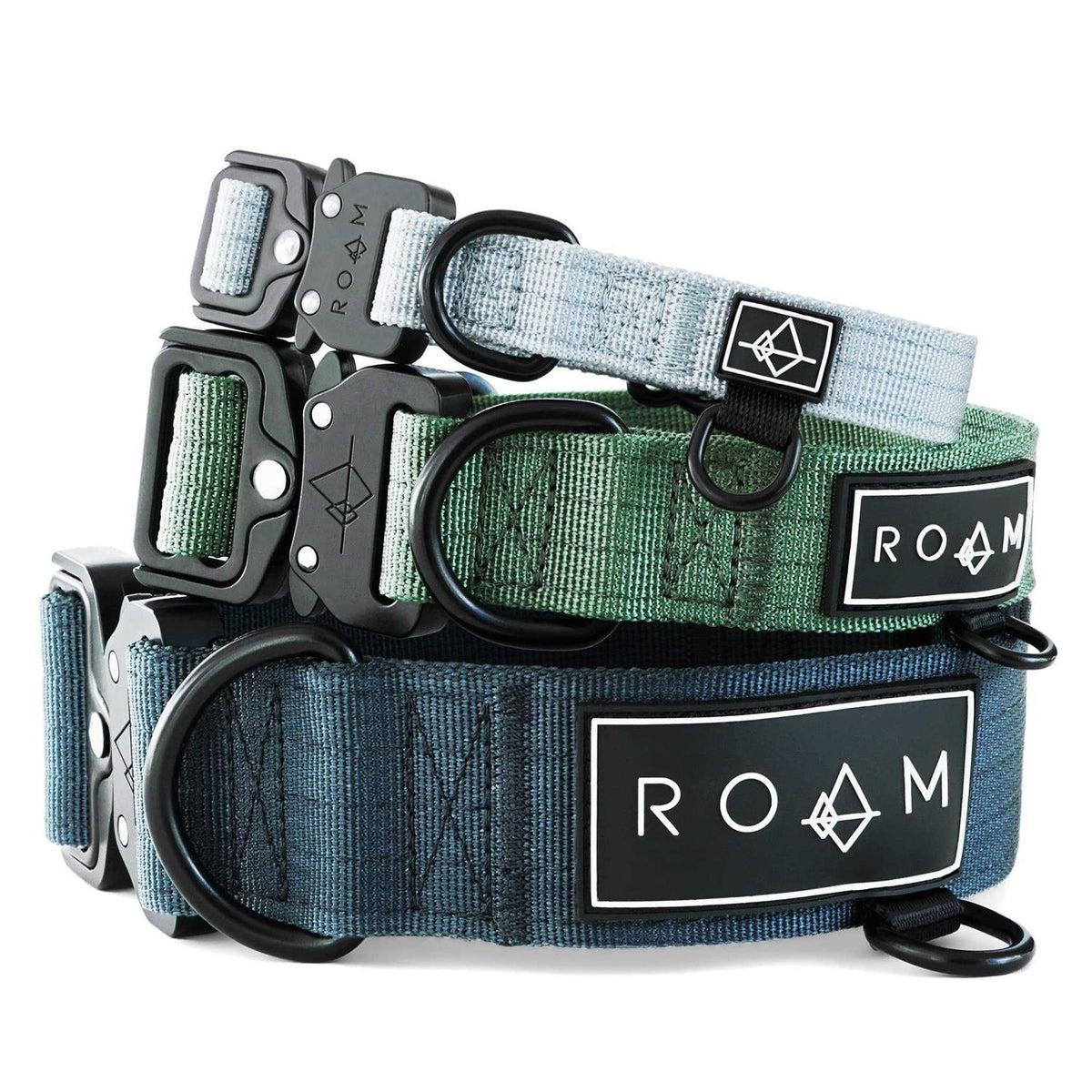 Adjustable Heavy Duty Nylon Dog Collar with Metal Buckle O42479