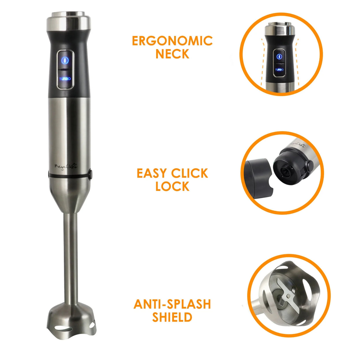 4 in 1 Immersion Hand Blender with Speed Control and Accessories A6279
