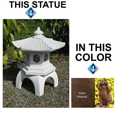 Dark Walnut Pagoda Lantern C168