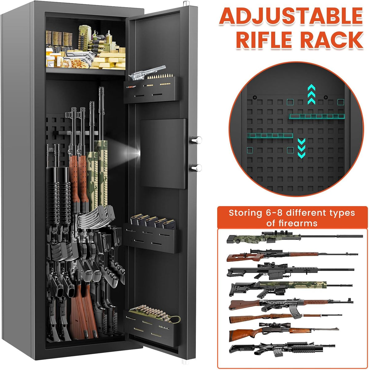 Fireproof Gun Safe with Combination & Spare Keys J72797