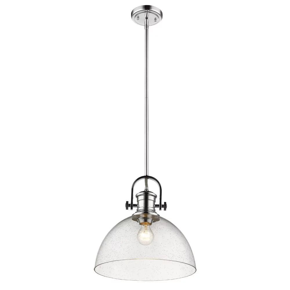 1 Light Pendant 13.13 inches Tall 13.5 inches Wide Pewter Finish Opal Glass Y2234
