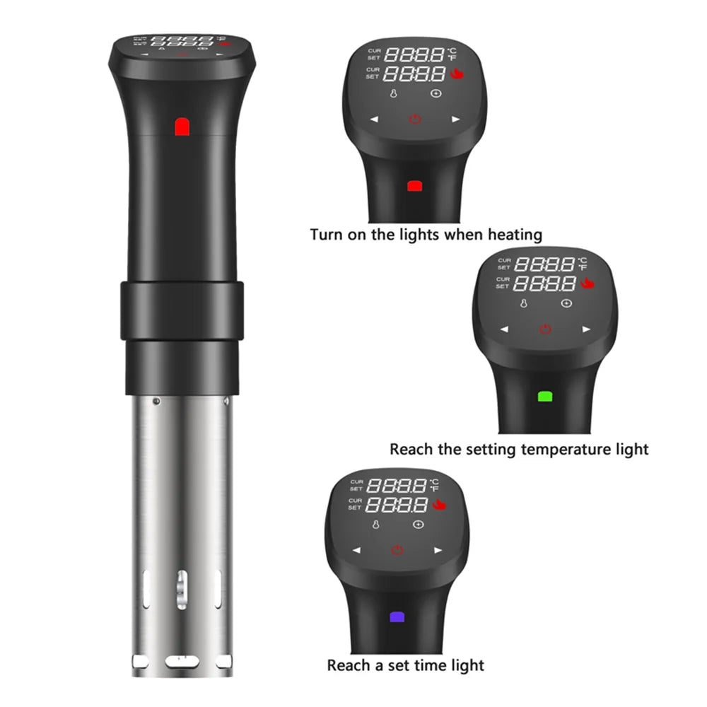 1100W Sous Vide Cooker Waterproof With Accurate Temperature Time Control Display Screen F2559