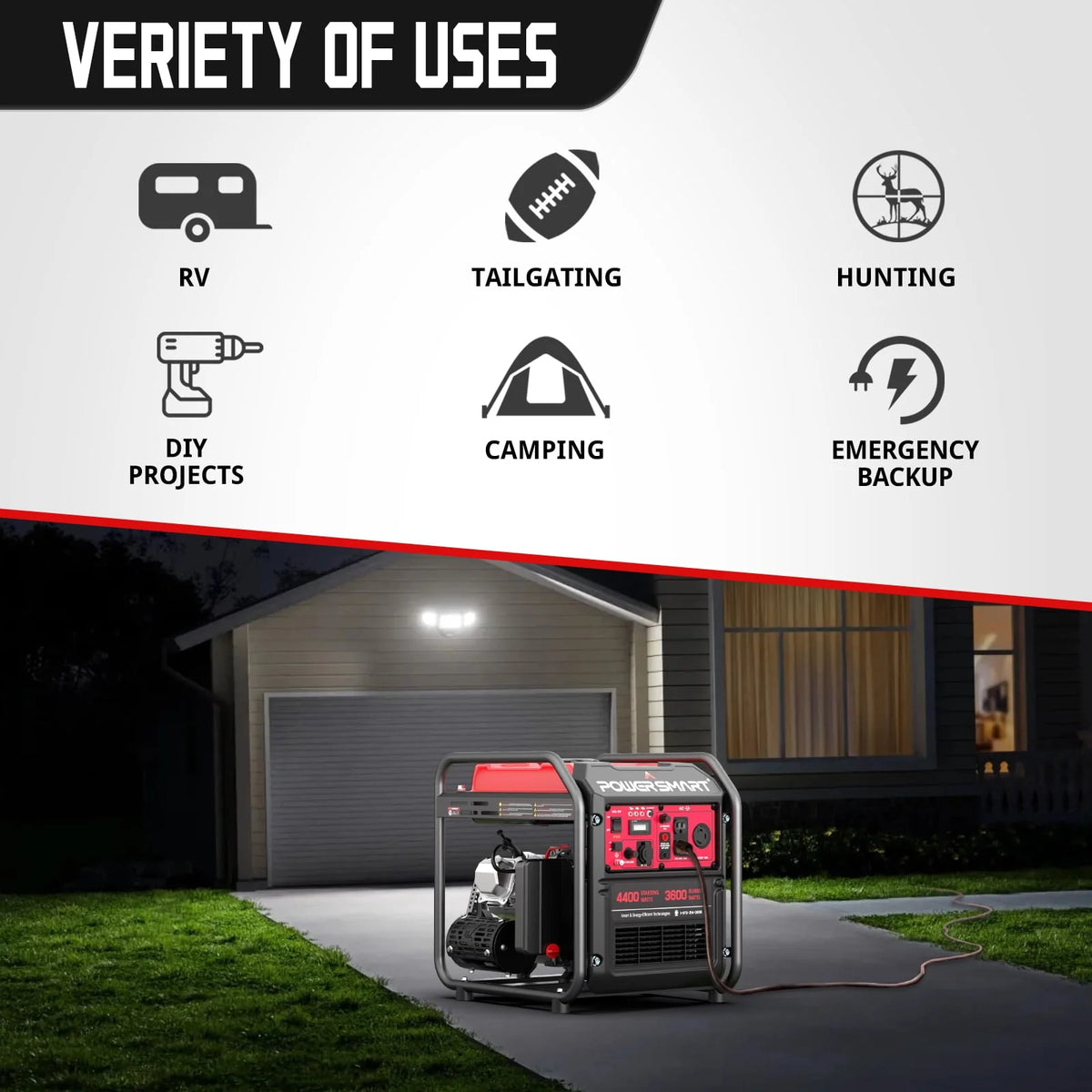 4400-Watt Gas Generator Q443491