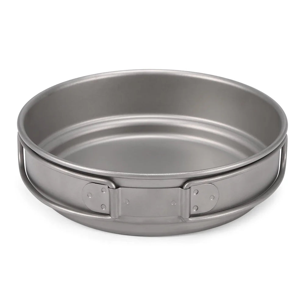 Titanium Cookware Set 1000ml 750ml Pot Pan Spoon M665