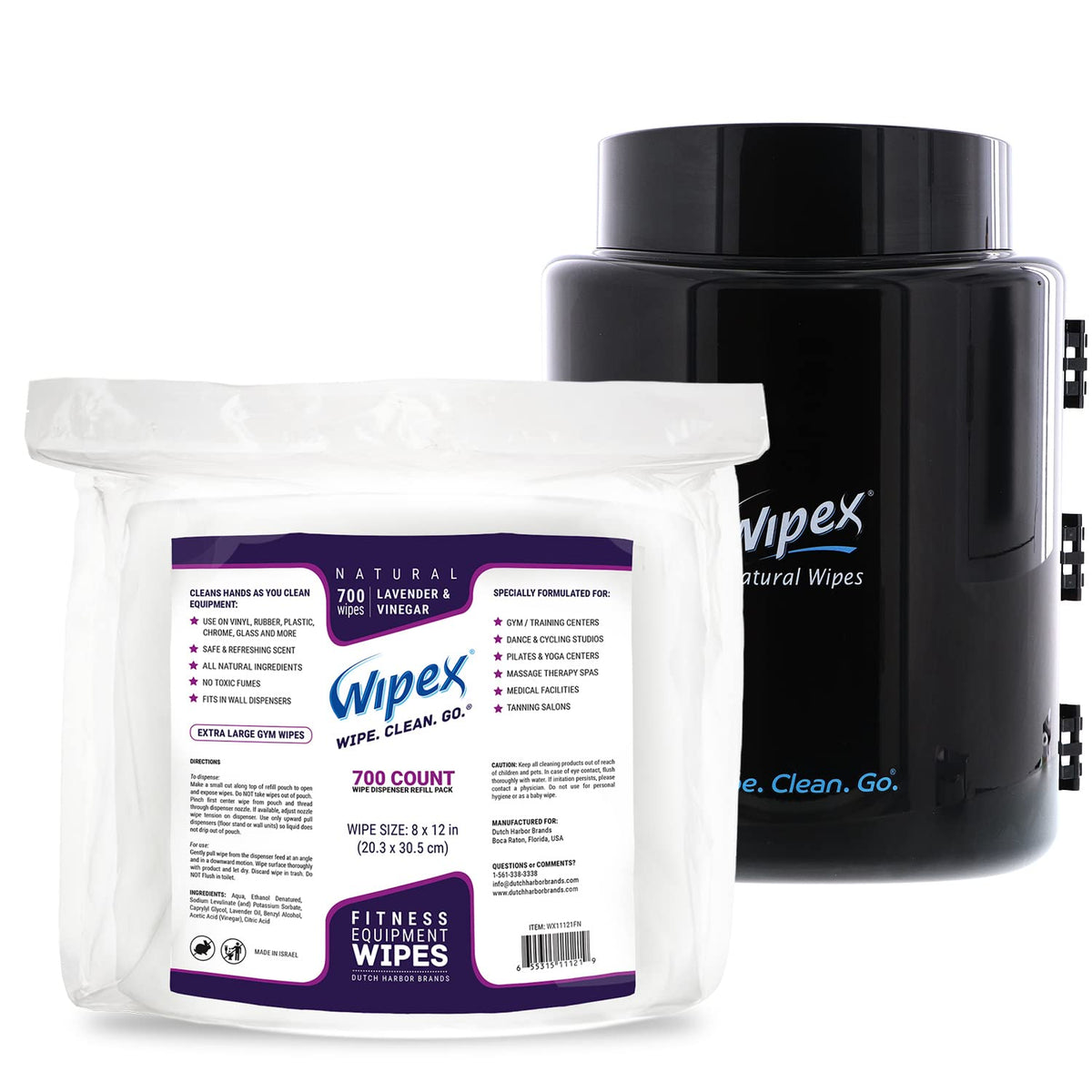 700 Natural Wipes Refill Pack with Vinegar & Lavender Oil, Pack of 2 Y831