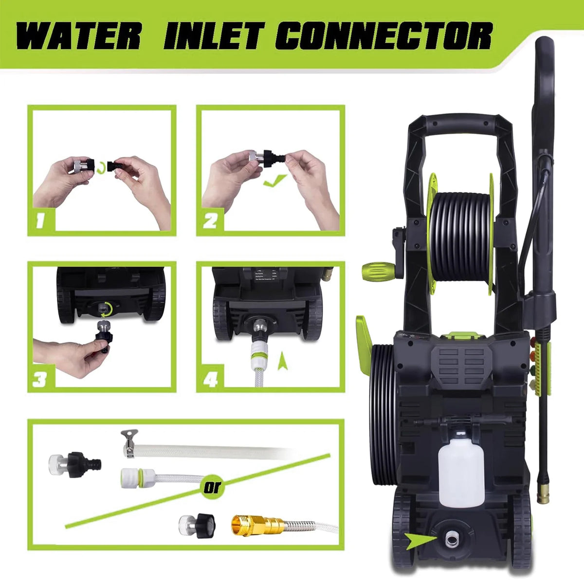 Electric Pressure Washer 3800 PSI 2.4 GPM F827