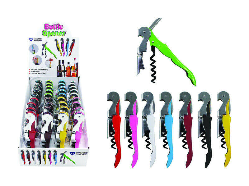 Assorted Color Metal Corkscrew Case of 36 Y347