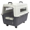 Plastic Rolling Wire Door Travel Dog Crate H89831