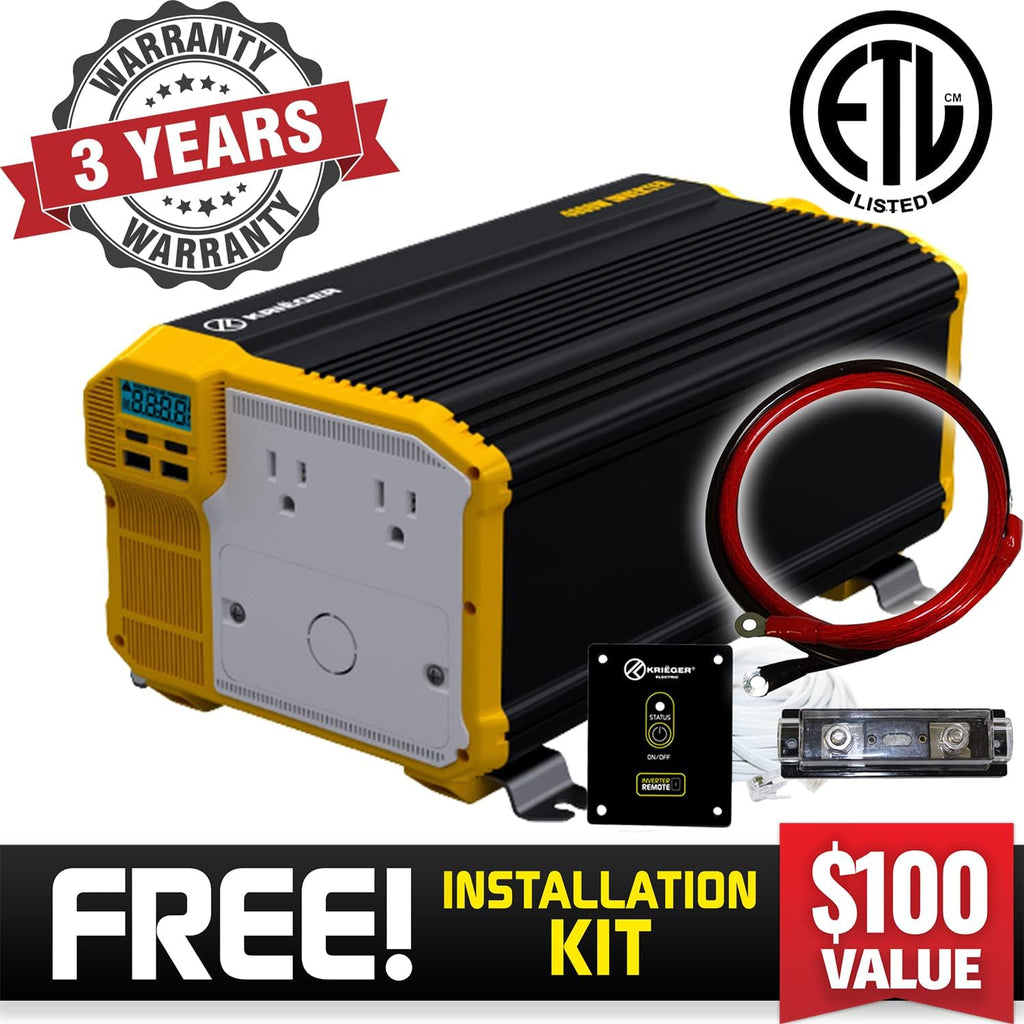 2000 Watts 12V to 110V Modified Sine Wave Power Inverter A95750