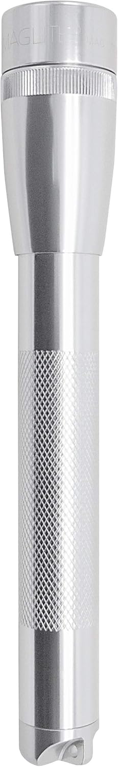 Silver Mini LED 2-Cell AA Flashlight with Holster V642658
