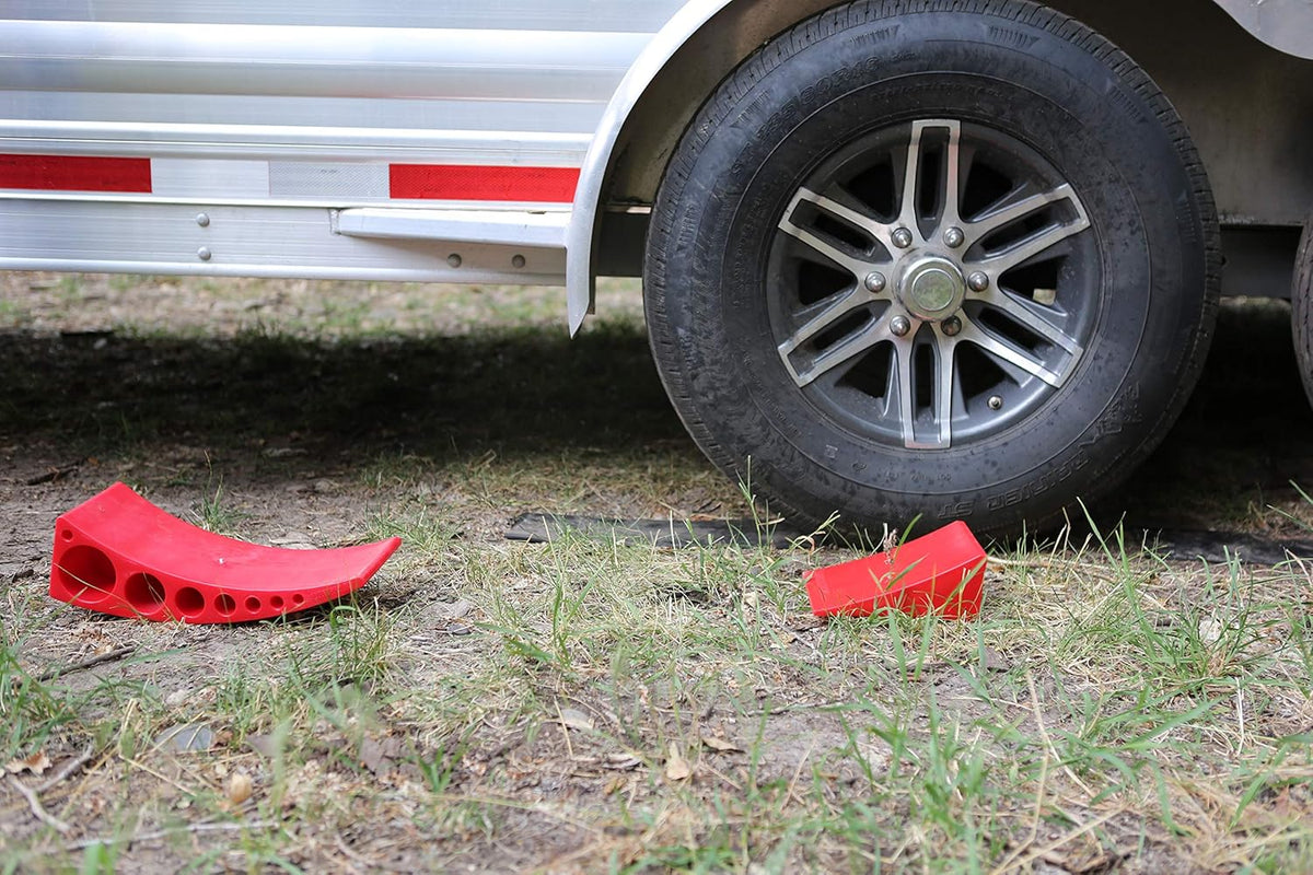 Single Camper Leveler Block with Rubber Mat P15221