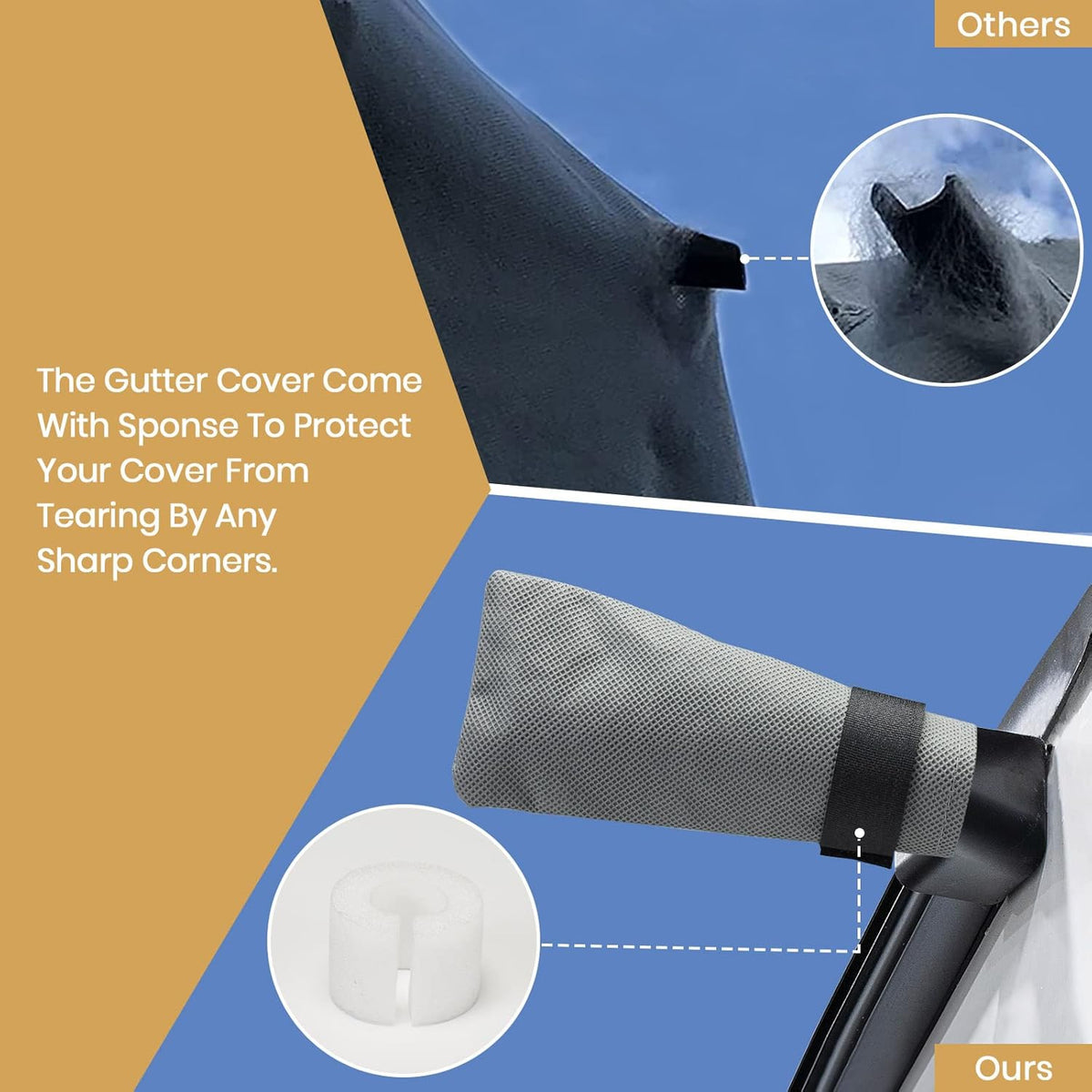 Waterproof Travel Trailer RV Cover with Cotton Lining P79738