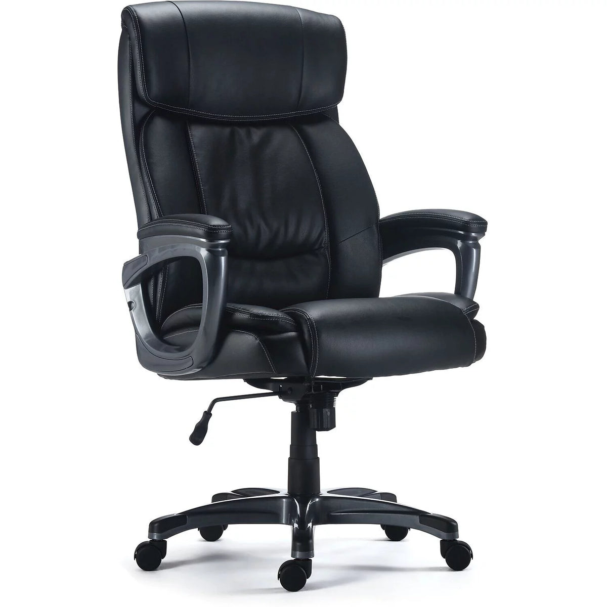 Black Bonded Leather Big & Tall Managers Chair U364