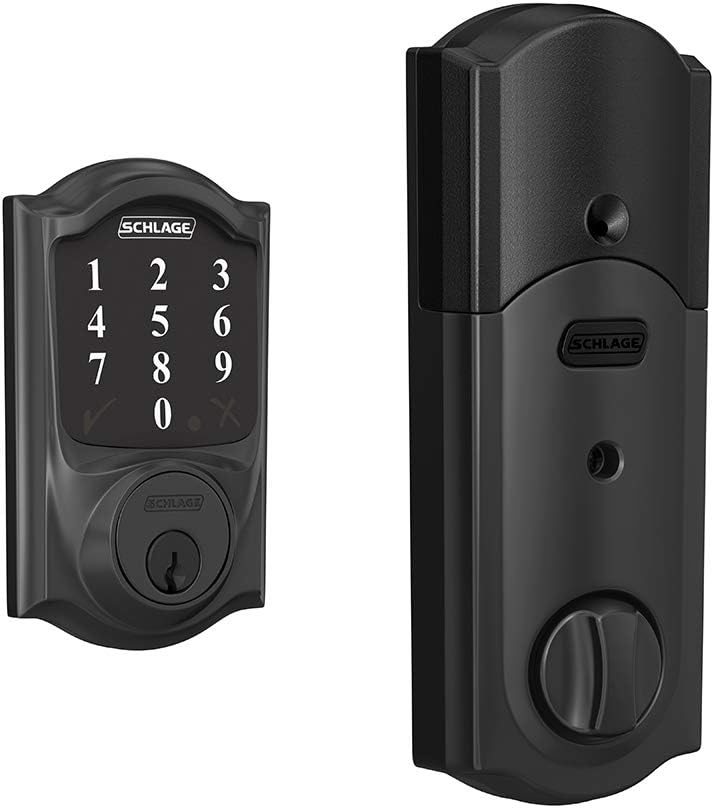 Bright Brass Smart Deadbolt With Alarm W9261