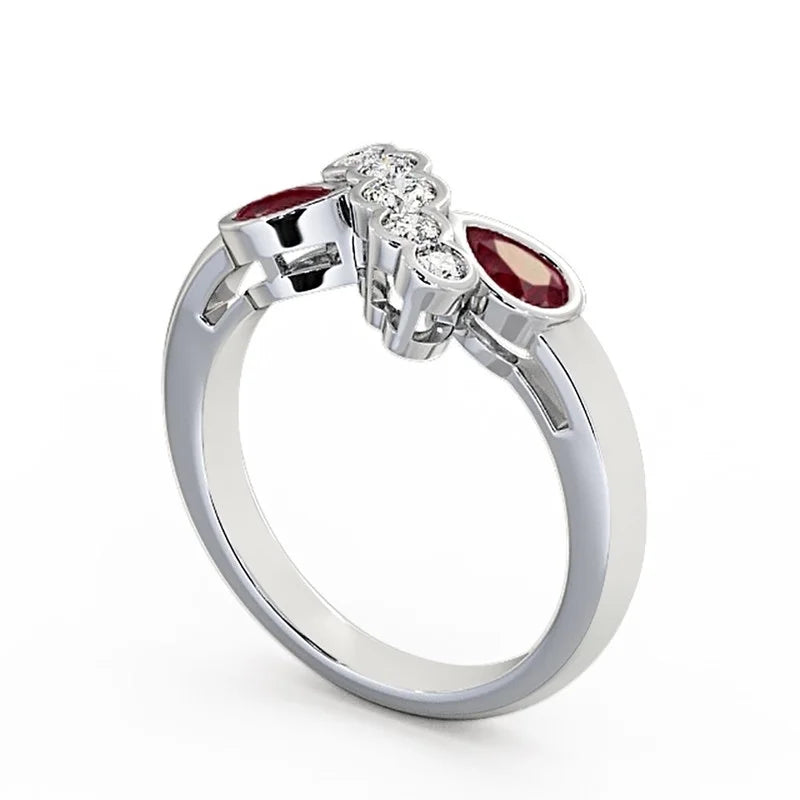 14K White Gold Eternity Band Size 4.5 O41048