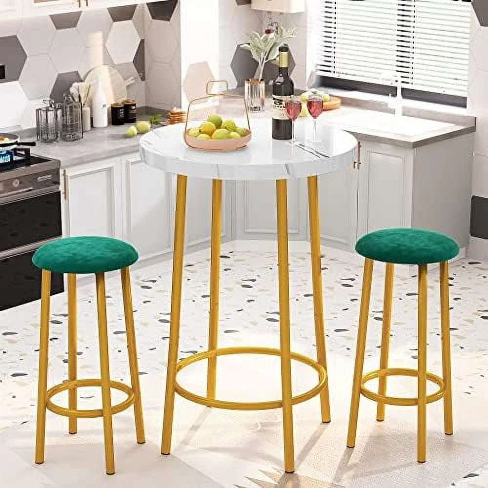 Dining Table Set for 4 with 2 Benches T274996