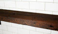 Reclaimed Wood Mantel Shelf with Steel Angle Brackets I407749