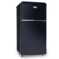 3.5 Cu Feet Two Door Mini Fridge with Freezer, Black O9300