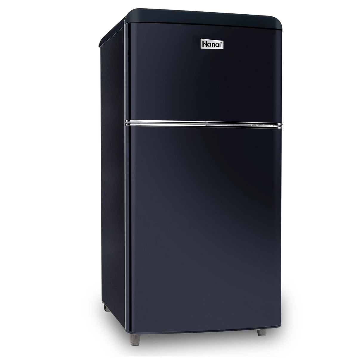 3.5 Cu Feet Two Door Mini Fridge with Freezer, Black O9300