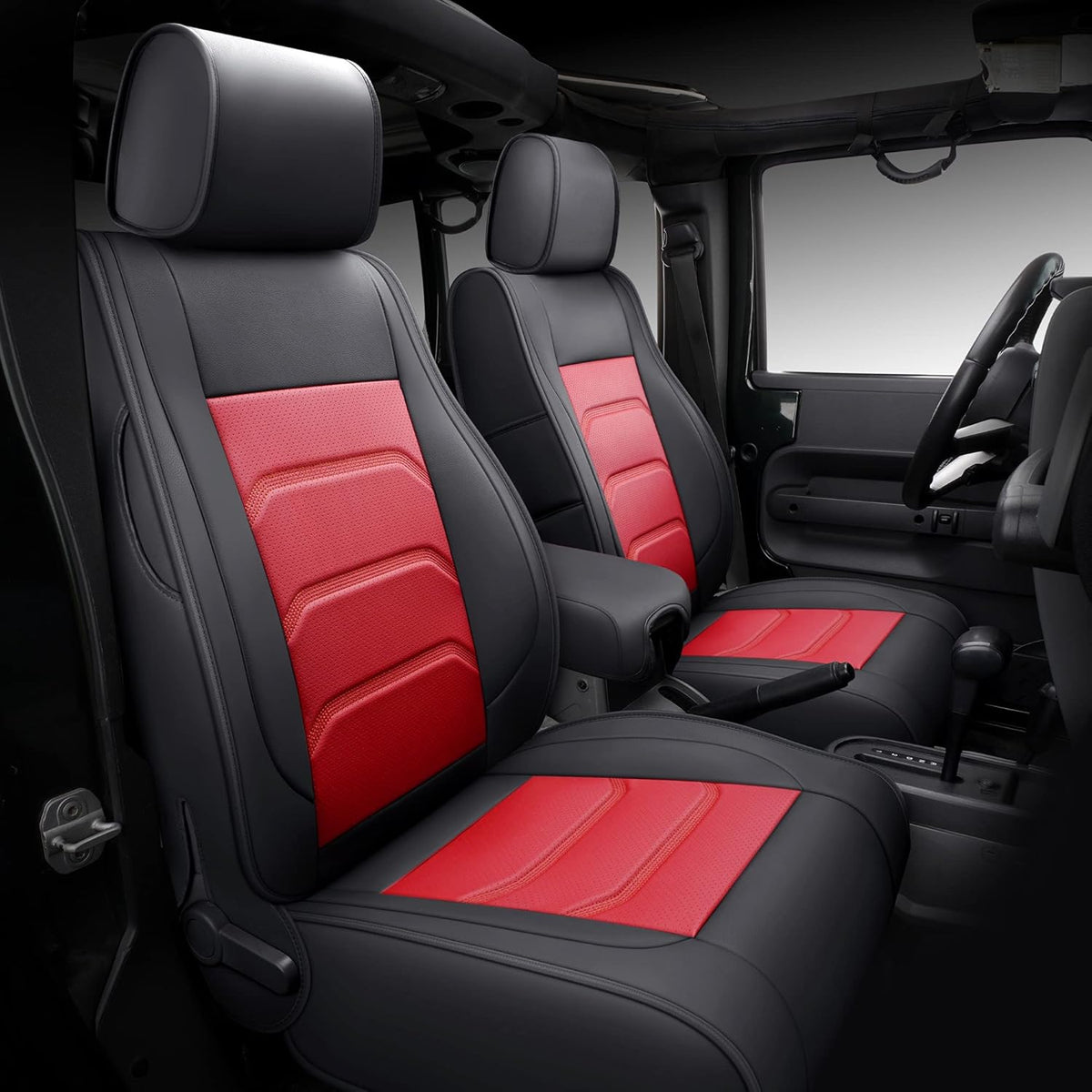 Faux Leather Full Coverage Car Seat Covers L341500