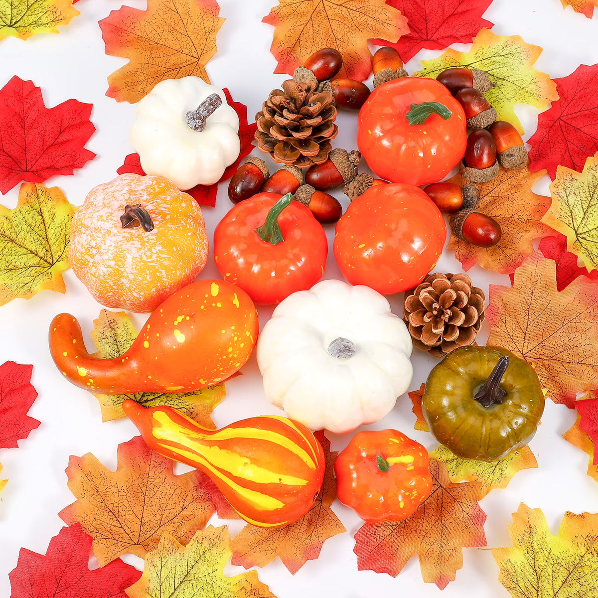 86 Pcs Christmas Artificial Pumpkins Home Decoration Set G542759