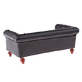 Black Leather Sofa C678833