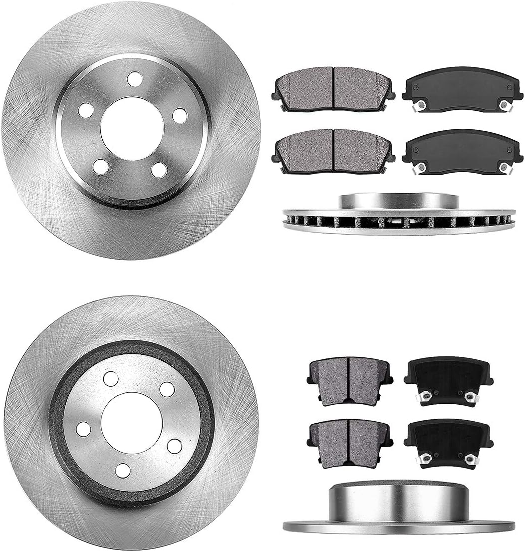 320 mm Front and Rear Brake Rotors and Metallic Brake Pads F1596