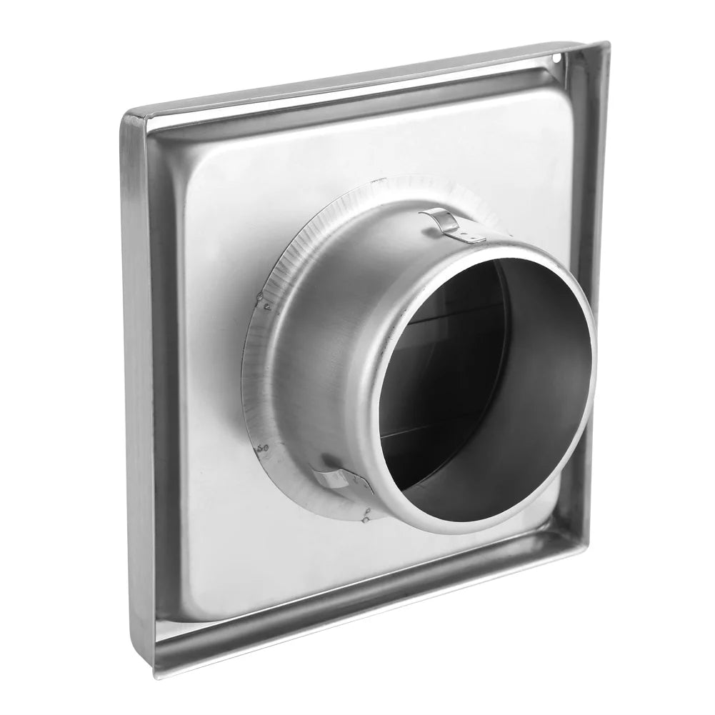 100mm Stainless Steel Square Dryer Vent Cover U5500