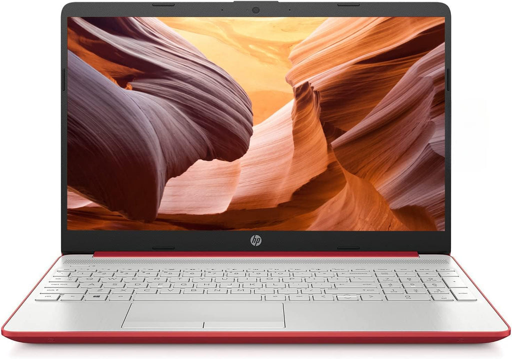 15'' HD IPS Laptop, Intel Pentium 4-Core Processor, 8GB RAM, 128GB SSD, Dale Red (Renewed) L555040