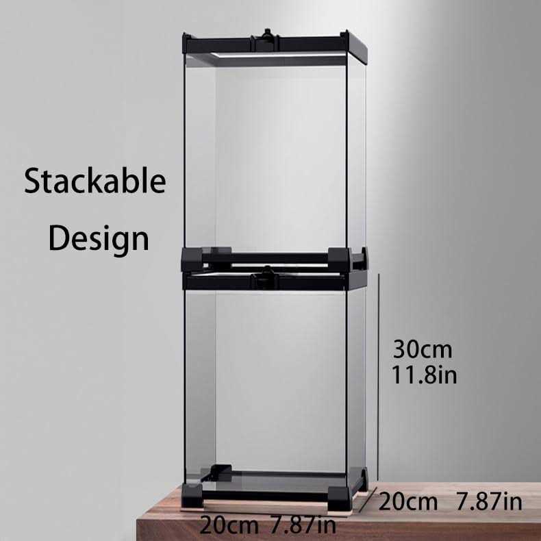 Reptile Terrarium 8 * 8 * 12 Amphibian Vertical Habitat Tank Starter Kit A9177
