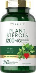 1200 mg 240 Capsules Non-GMO Gluten Free Plant Sterols Supplement with Beta Sitosterol R313596
