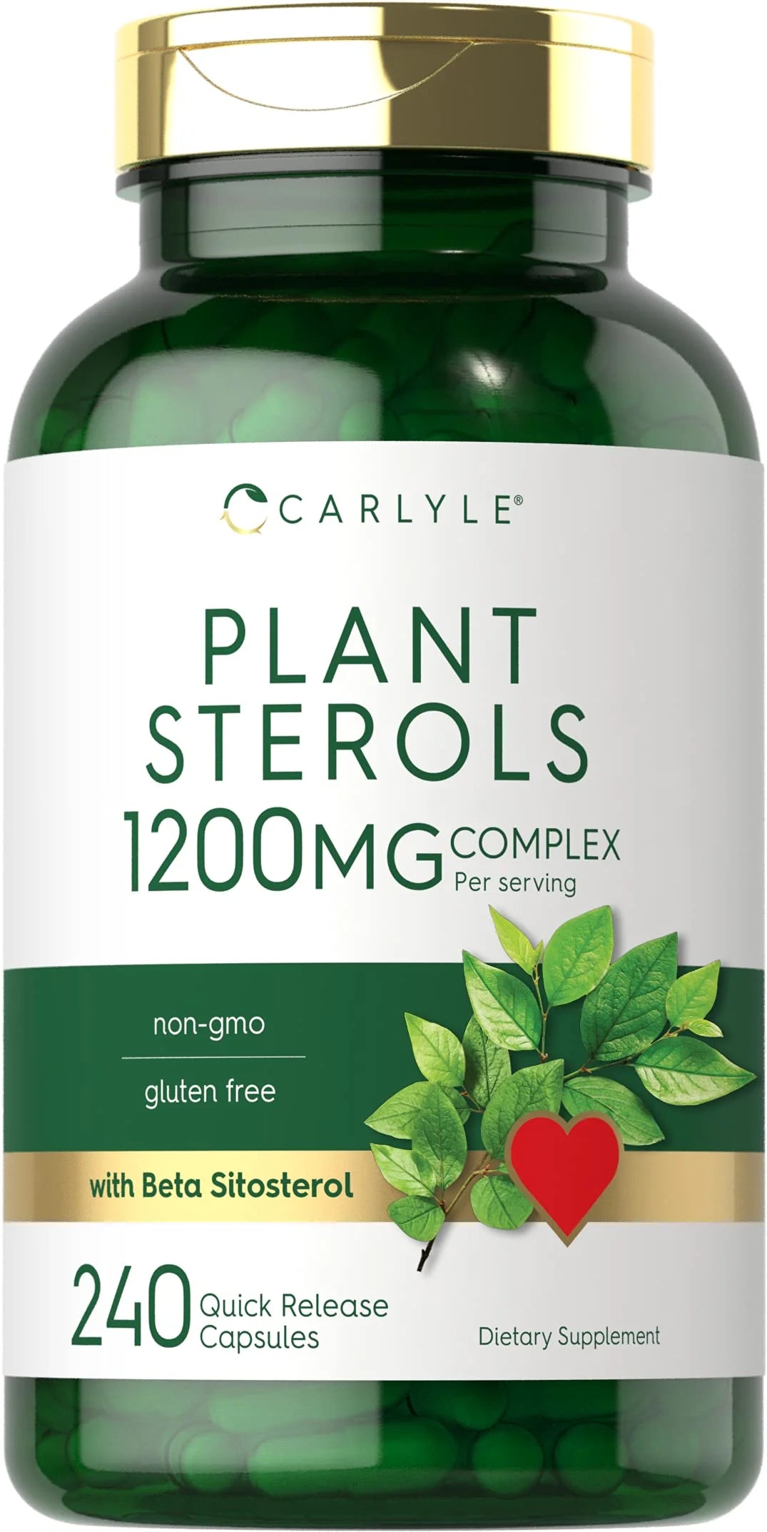 1200 mg 240 Capsules Non-GMO Gluten Free Plant Sterols Supplement with Beta Sitosterol R313596