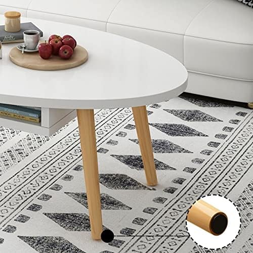 Blue Oval End Table I1533