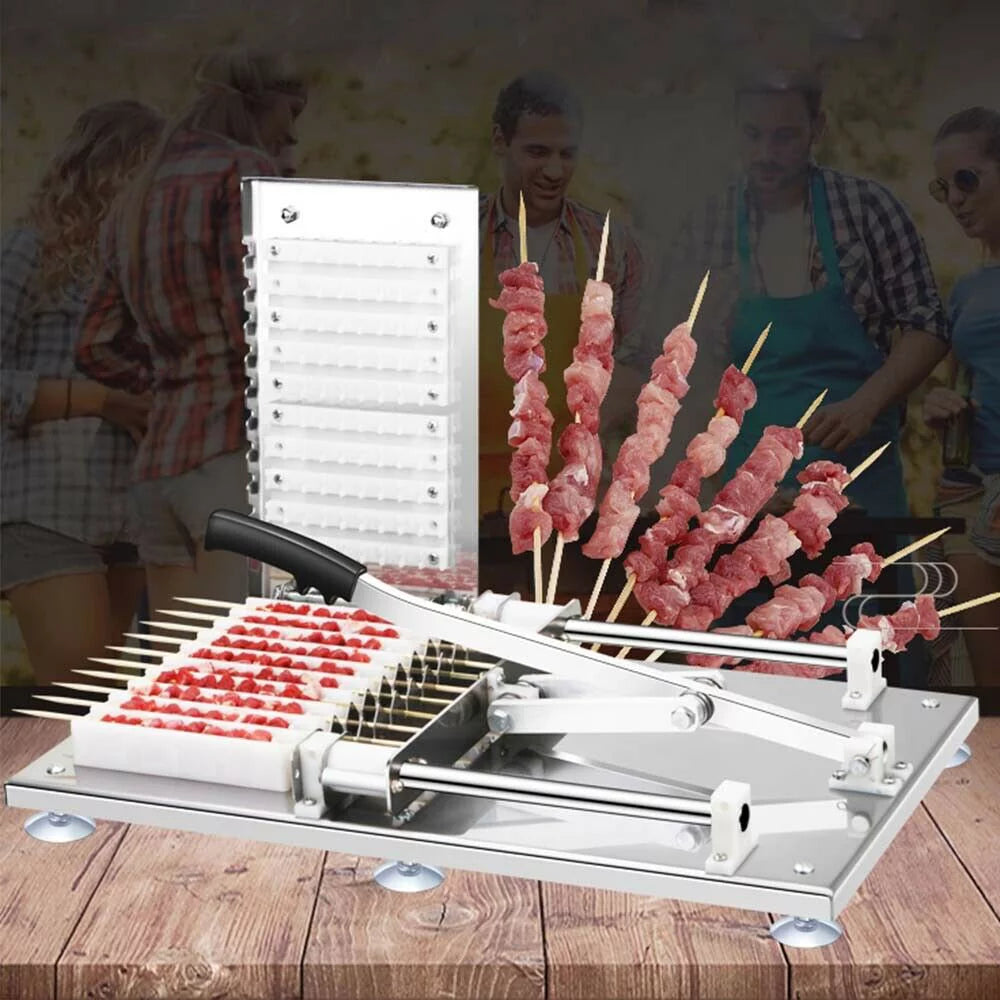Manual Meat Skewer 10 Strings BBQ Tool E22140