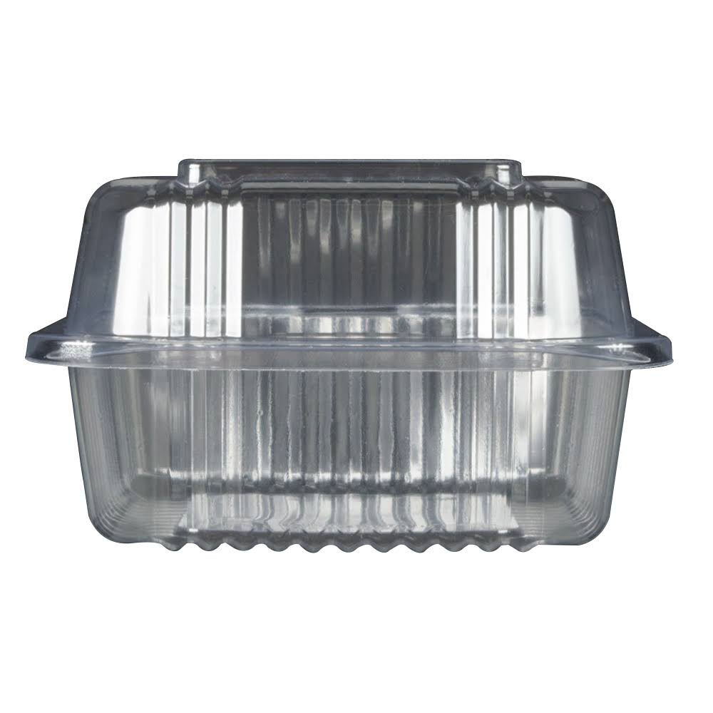 Plastic Square Food Container Clear, 5.3 inch Length x 5.6 inch Width x 3.3 inch Depth, 500/Case K428