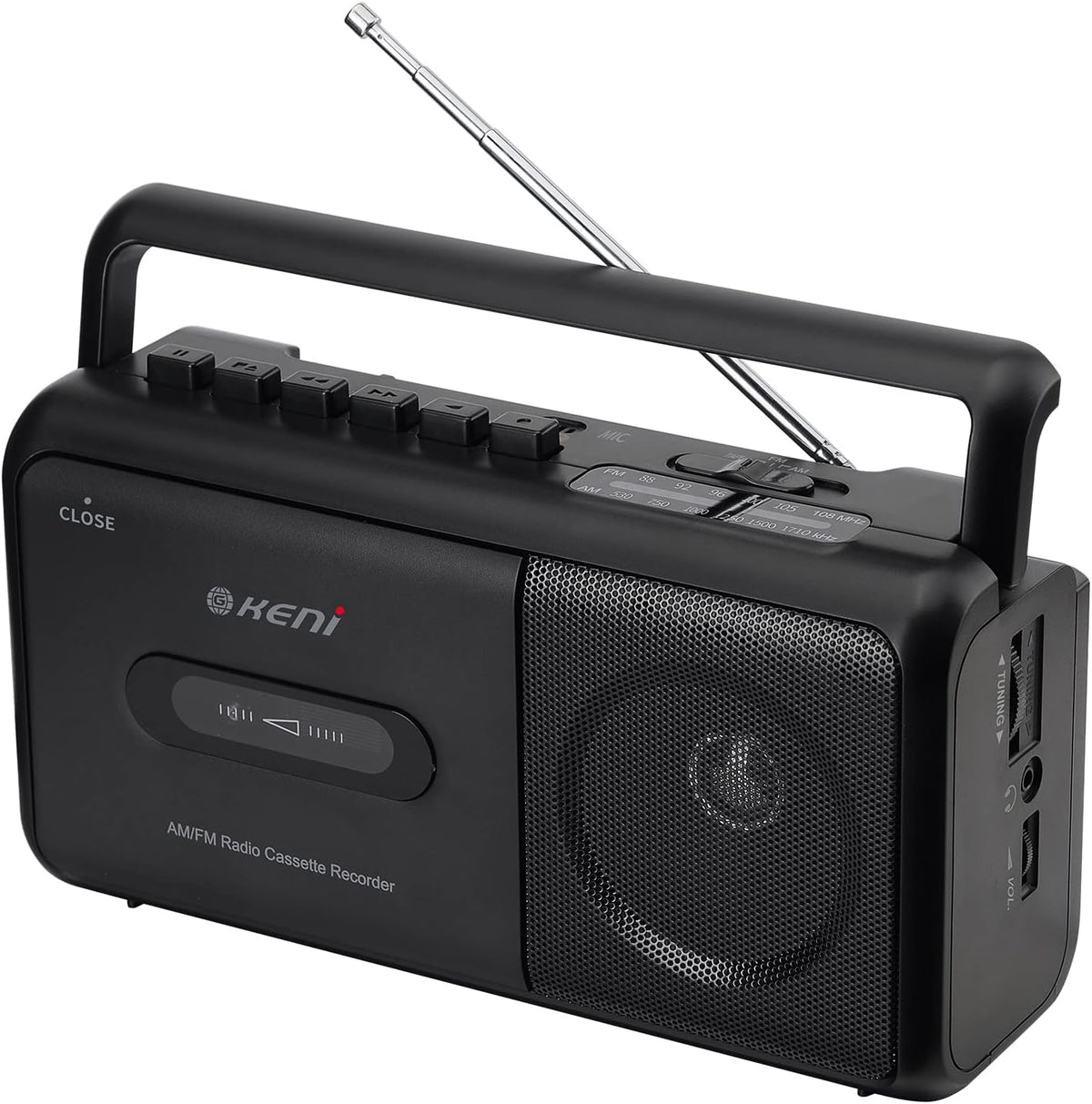Portable Cassette Player Boombox AM/FM Radio Stereo Tape Recorder T4868