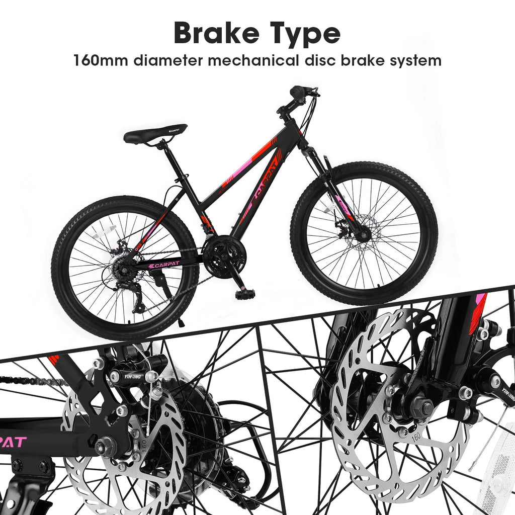 Blue 21-Speed Disc Brakes Mountain Bike Q199966