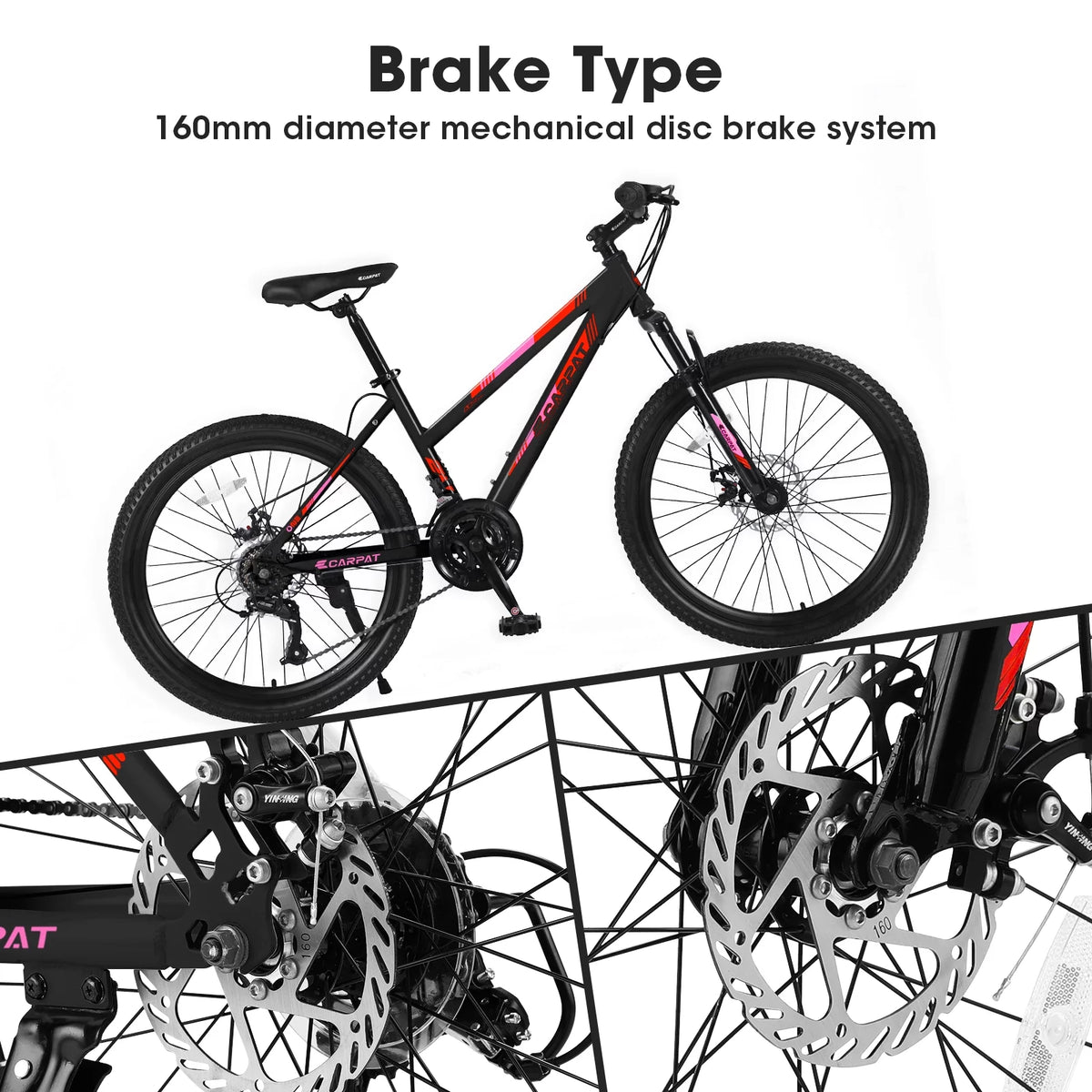 Blue 21-Speed Disc Brakes Mountain Bike Q199966