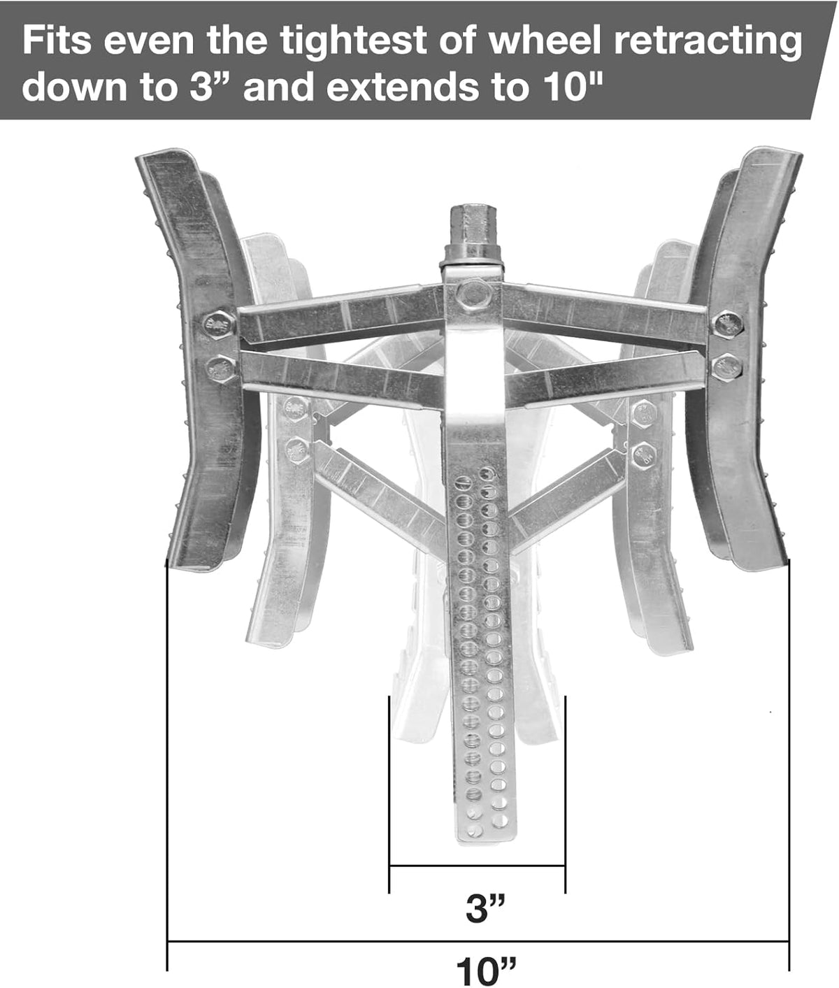 Camper Wheel Chock Stabilizer 2 Sets, RV Tire Scissor Locking X Chock, Pack of 2 Z375